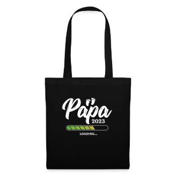 Papa Loading 2023 - Tote Bag - black - Front