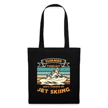 Jet Skiing Summer Forecast 100% Chance Watercraft - Tote Bag - black - Front