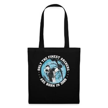 Anniversaire Archer né en 2009 - Sac en tissu - noir - Devant