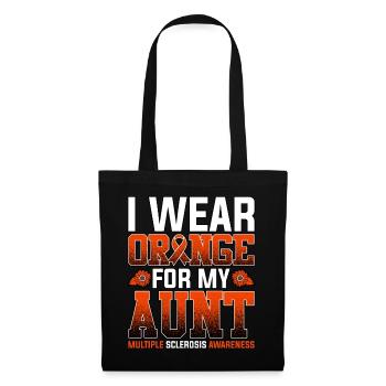 I Wear Orange For My Aunt Multiple Sclerosis - Tote Bag - black - Front