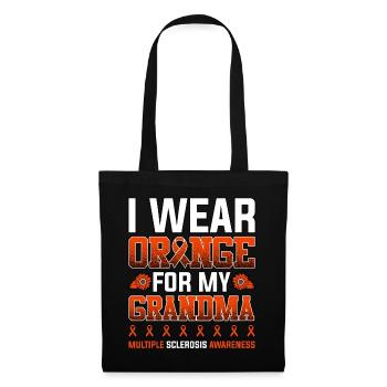 I Wear Orange For My Grandma Multiple Sclerosis - Tote Bag - black - Front