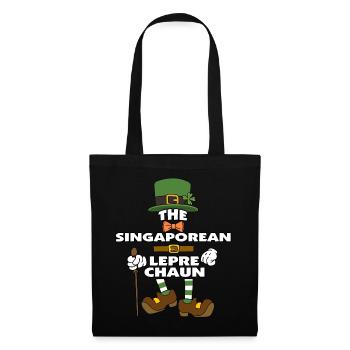 Le lutin singapourien St Patrick - Sac en tissu - noir - Devant