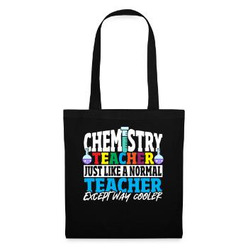 Professeur de chimie comme un professeur normal - Sac en tissu - noir - Devant