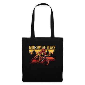 Mountain Bike Mud Sweat Gear Loves Racing Cyclist - Tote Bag - black - Front