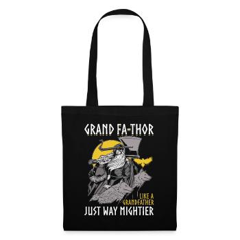 Great Vathor - Fête des pères Fête des pères Cadeau Vikings - Sac en tissu - noir - Devant