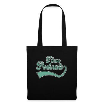 J’adore les podcasts - Sac en tissu - noir - Devant