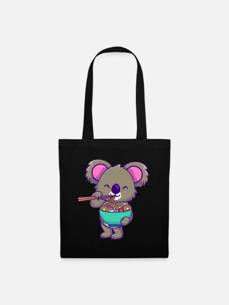 Koala-Liebhaber - Stoffbeutel - Schwarz