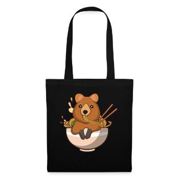 Ramen Whisperer Quokka lover Faune - Sac en tissu - noir - Devant