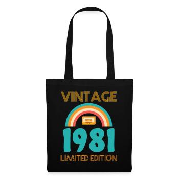 Born 1981 T-Shirt - Tote Bag - black - Front