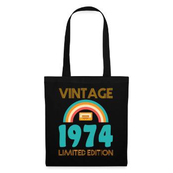 Born 1974 T-Shirt - Tote Bag - black - Front
