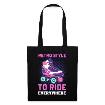 Roller Skating Roller Derby Roller Skating Sports - Sac en tissu - noir - Devant