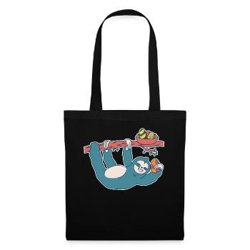 Easter Sloth Forest Wildlife Animal Festival Eggs - Tote Bag - black - Front
