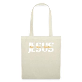 Jesus Leben Hoffnung Erlösung Christlich - Stoffbeutel - Natur - Vorne