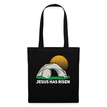 He is risen Easter Sunday Cave Jesus - Tote Bag - black - Front