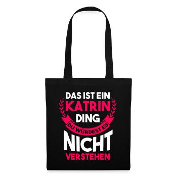 Katrin - Stoffbeutel - Schwarz - Vorne