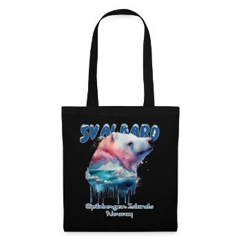 Svalbard Norvège Spitzberg Ours polaire - Sac en tissu - noir - Devant