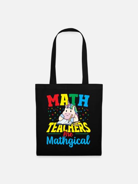 Math Teachers Are Mathgical Math Teacher - Stoffbeutel - Schwarz