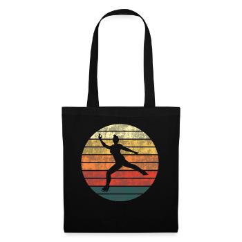 Figure Skating Ice Skating Retro Vintage Gift - Tote Bag - black - Front