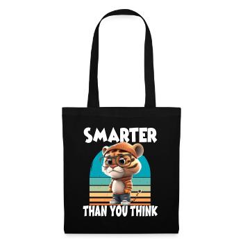 Smarter Than You Think für Erwachsene und Kinder - Stoffbeutel - Schwarz - Vorne