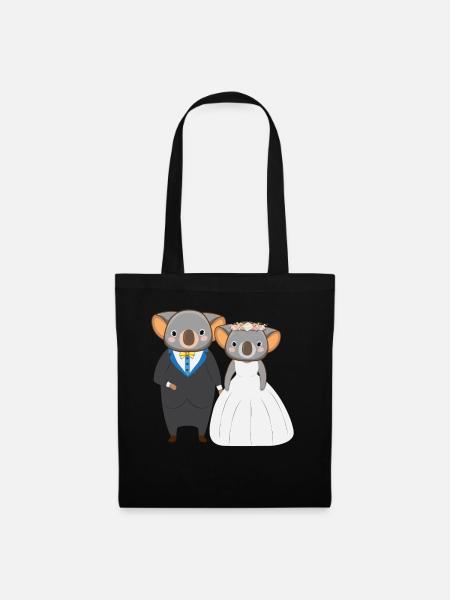 Verlobter Koala-Liebhaber Koala-Flüsterer Tier - Stoffbeutel - Schwarz