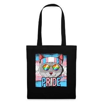Pride LGBTQ Transgender Flagge Kostüm Pride Month - Stoffbeutel - Schwarz - Vorne