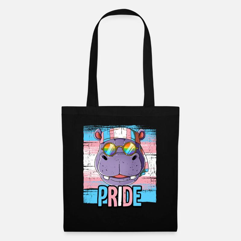 Pride LGBTQ Transgender Flagge Kostüm Pride Month - Stoffbeutel - Schwarz