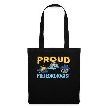 Fier météorologue Prévisions météorologiques Météorologie - Sac en tissu - noir - Devant