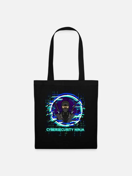Cybersecurity Ninja Code Programmierer Nerd - Stoffbeutel - Schwarz