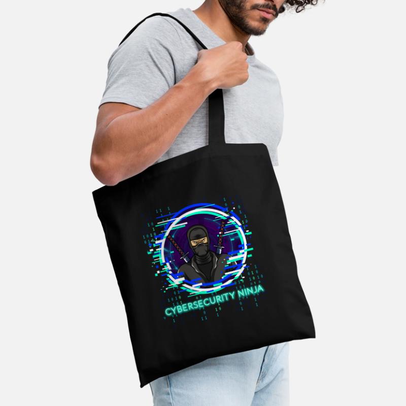 Programmeur de code ninja de cybersécurité Nerd Sac en tissu