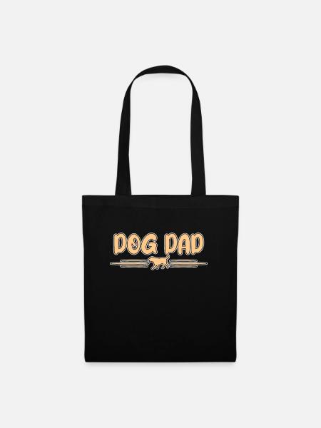 Hunde Papa - Stoffbeutel - Schwarz