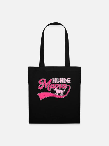 Hunde Mama - Stoffbeutel - Schwarz