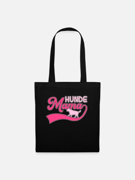 Hunde Mama - Stoffbeutel - Schwarz