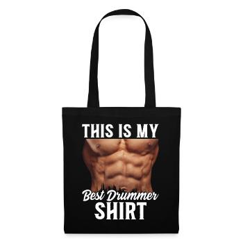 C’est mon meilleur batteur Shirt Batteur - Sac en tissu - noir - Devant