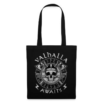 Valhalla vous attend - Sac en tissu - noir - Devant