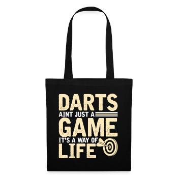 Darts is not just a game but a - Tote Bag - black - Front