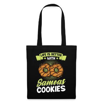 Life Is Better With Samoas Cookies - Cookie Scout - Tote Bag - black - Front