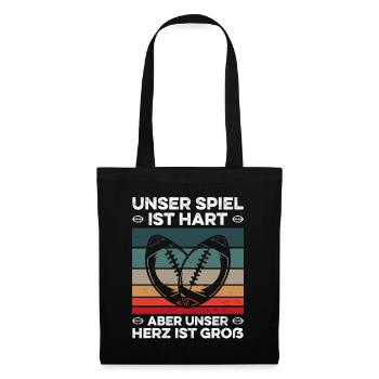 American Football Our game is hard saying - Tote Bag - black - Front