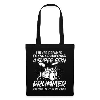 Je n’ai jamais rêvé que je finirais par épouser un Dru super sexy - Sac en tissu - noir - Devant