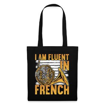 French Horn Brass Marching Band - Sac en tissu - noir - Devant