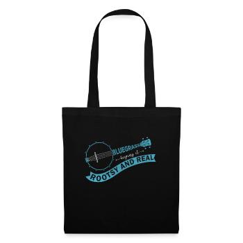 Witziges Bluegrass-Musiker-Design für - Stoffbeutel - Schwarz - Vorne