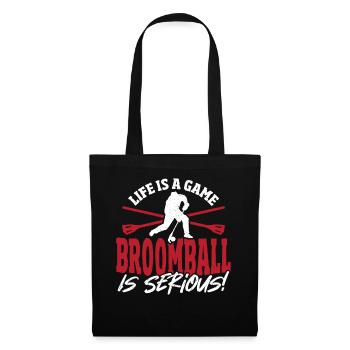 Broomball Broom Ball Broomball Lovers - Sac en tissu - noir - Devant