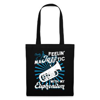 Feelin maJAZZtic With My Euphonium - Tote Bag - black - Front