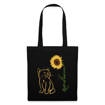 Meilleur père chat de tous les temps - Sac en tissu - noir - Devant