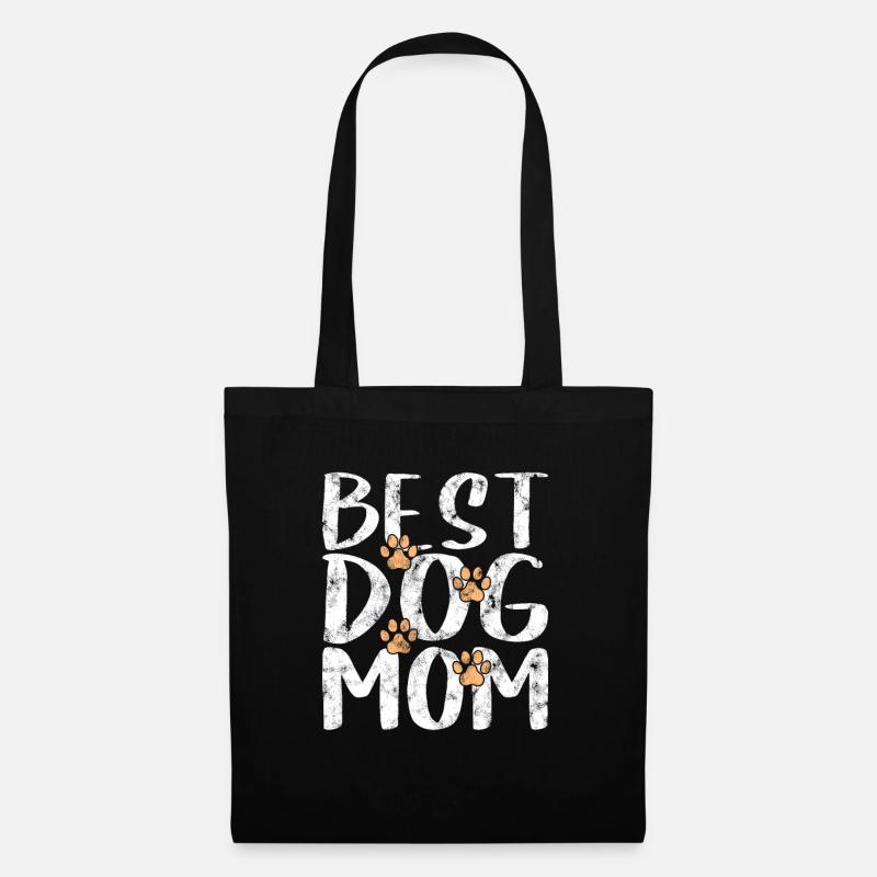 Beste Hunde Mama - Stoffbeutel - Schwarz