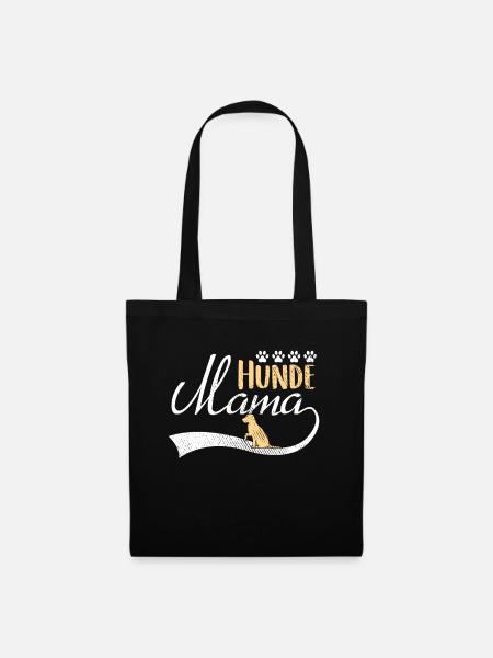 Hunde Mama - Stoffbeutel - Schwarz