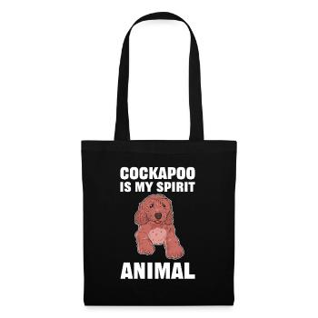 Cockapoo Is My Spirit Animal Cockapoo Dog - Stoffbeutel - Schwarz - Vorne