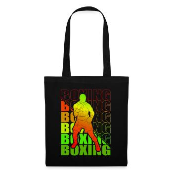 Boxen Martial Arts Boxing Box Club Boxer - Stoffbeutel - Schwarz - Vorne