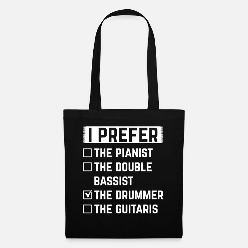Je préfère le batteur batteur batteur batteur - Sac en tissu - noir
