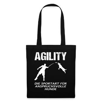 Hundetrainer Spruch Lustig Hundetraining Geschenk - Stoffbeutel - Schwarz - Vorne