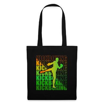 Kickboxer Martial Arts Kickboxing Kickboxen - Stoffbeutel - Schwarz - Vorne